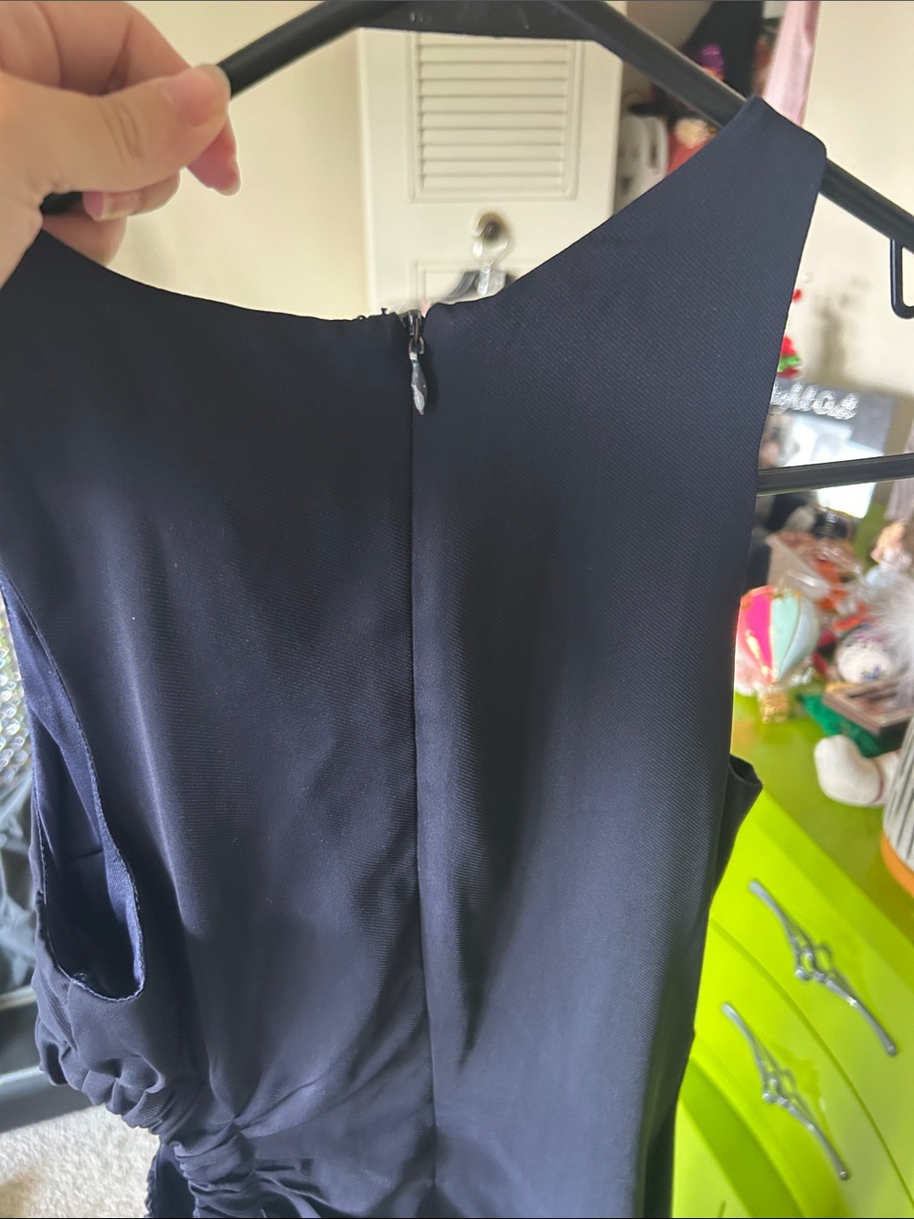 Moon River Navy Blue Sleeveless Maxi Dress - Picture 3 of 4
